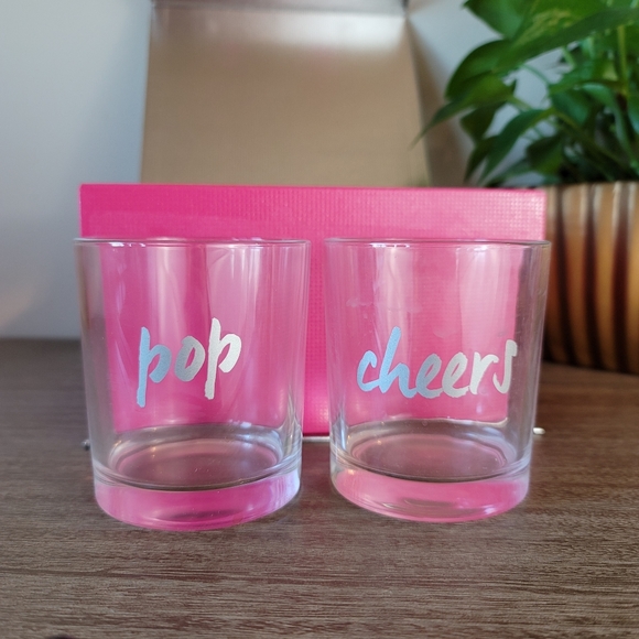 Set (4) Party Glasses w/ Coasters - Picture 7 of 7